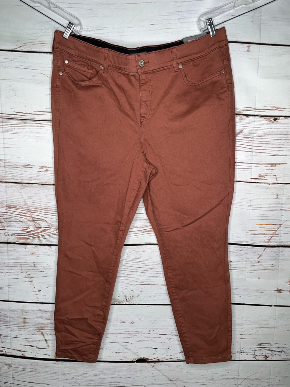 Torrid NWT Size 24 R Brown Denim Super Soft High Rise Bombshell Skinny Jeans